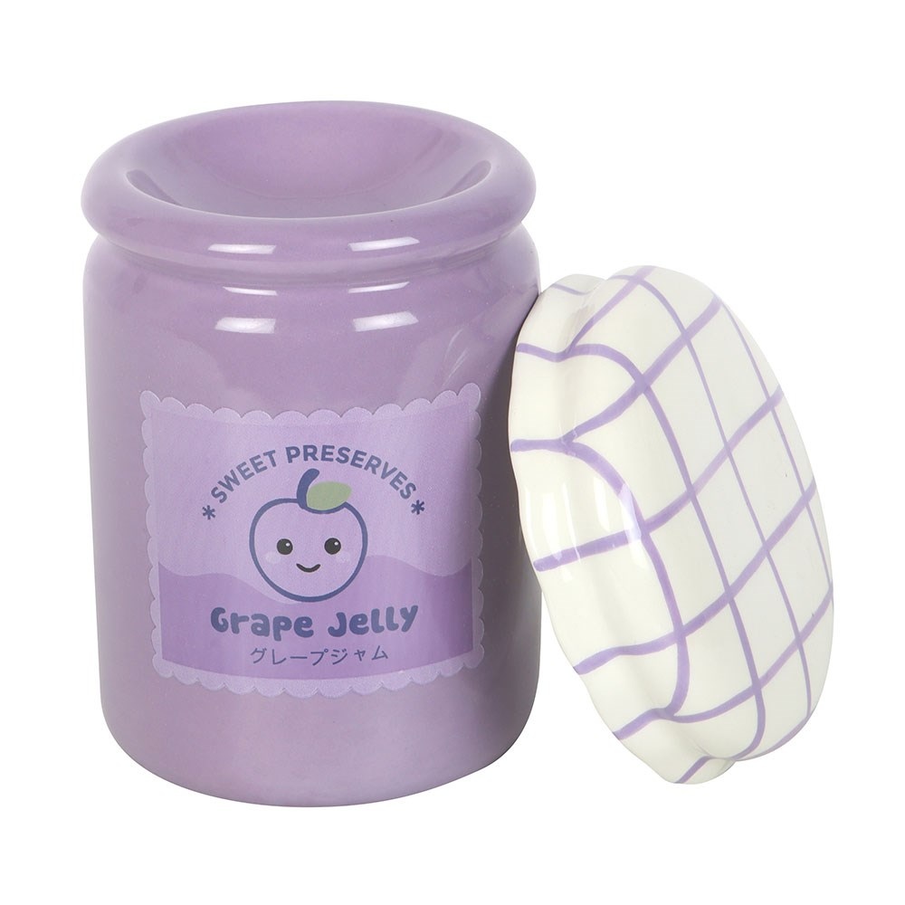 Something Different - Grape Jelly Jar Wax Warmer Oil burner - Purple